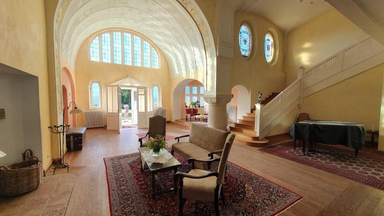 Schloss Lelkendorf Apartment Ulrichshusen Maisonette Fewo Mecklenburger Seenplatte Mit Dachterrasse Naehe Ostsee 외부 사진