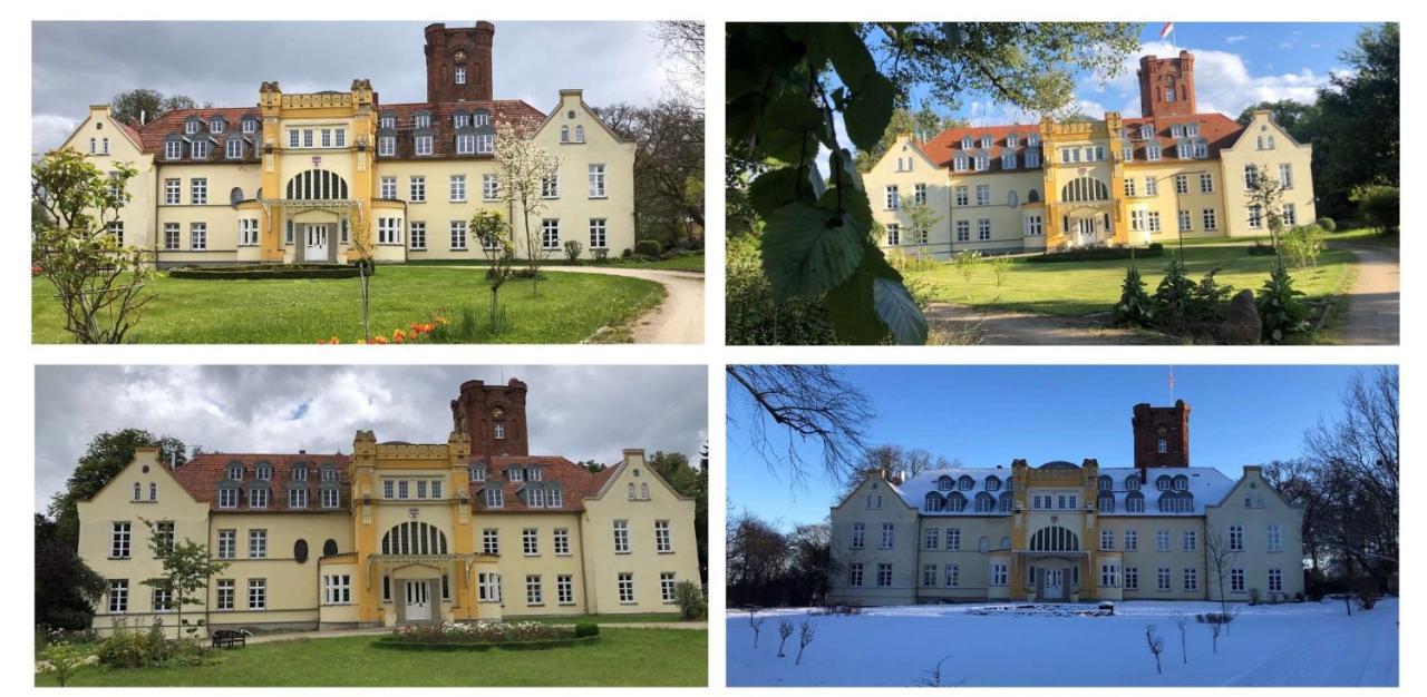 Schloss Lelkendorf Apartment Ulrichshusen Maisonette Fewo Mecklenburger Seenplatte Mit Dachterrasse Naehe Ostsee 외부 사진